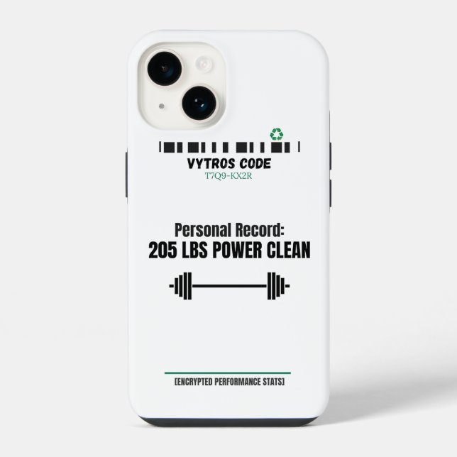 Coque Pour iPhone 14 Coque iphone VYTROS "Statistiques de performances  (Verso)