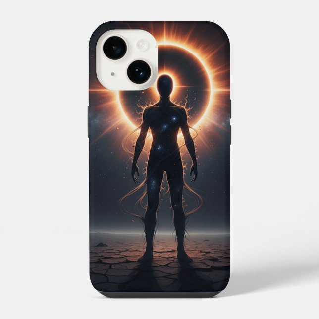 Coque Pour iPhone 14 Cosmic Eclipse iPhone 14 Coque corps céleste (Verso)