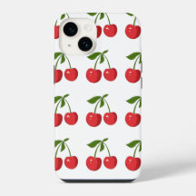 Cute coque iphone rouge cerisier - pour tous les m