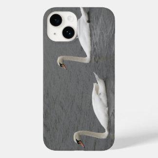 Coque Pour iPhone 14 Cygnes sur le coque iphone fluvial