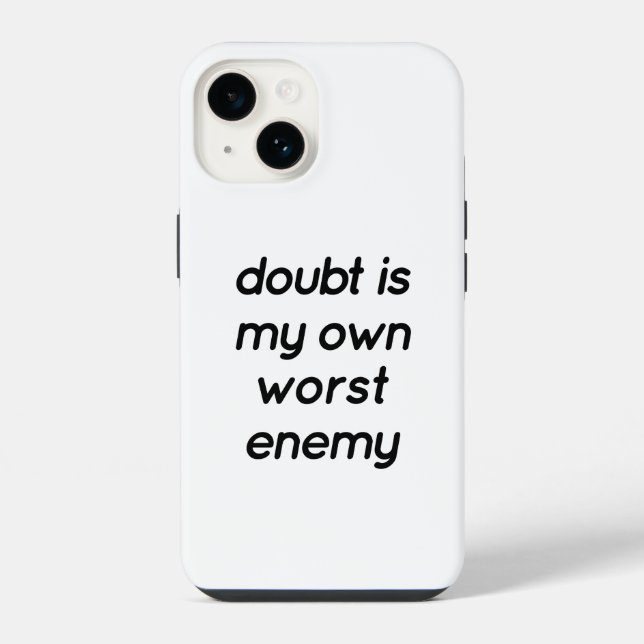 Coque Pour iPhone 14 Douter coque iphone (Verso)