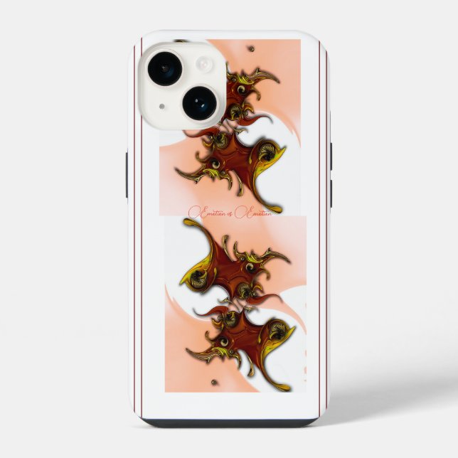 Coque Pour iPhone 14 "Emotion vs Emotion", Coque Apple iPhone 14 (Verso)
