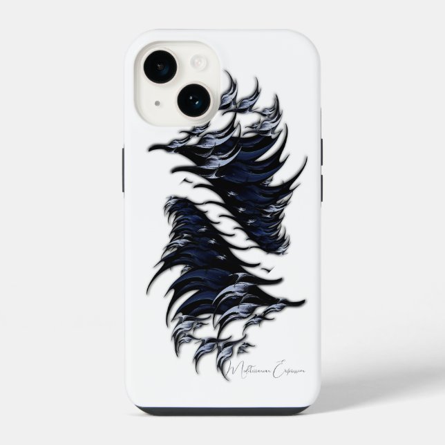 Coque Pour iPhone 14 "Expression méditerranéenne", Coque iPhone 14 (Verso)