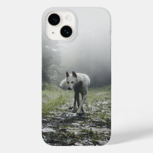 Coque pour iPhone 14 Husky sibérien blanc