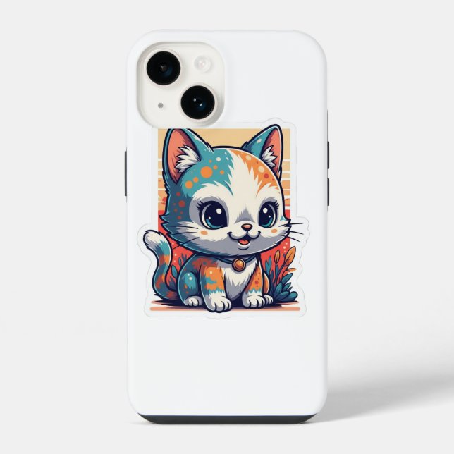 Coque Pour iPhone 14 iPhone / chat coque ipad (Verso)
