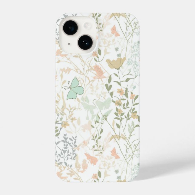 Coque Pour iPhone 14 Motif floral du printemps 01 - coque iphone (Verso)