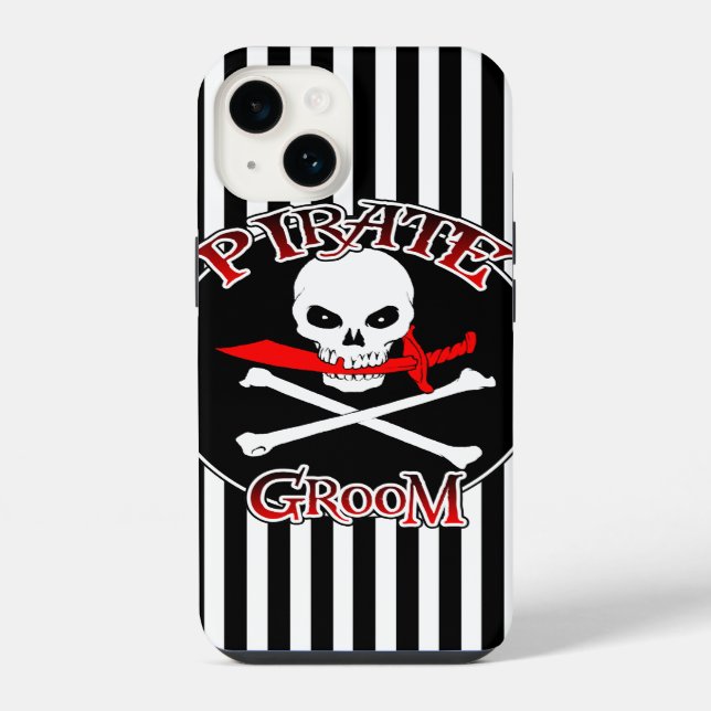 Coque Pour iPhone 14 Pirate Groom iPhone 12 Coque (Verso)