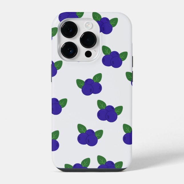 Coque Pour iPhone 14 Plus Bountiful Blueberries coque iphone (Verso)
