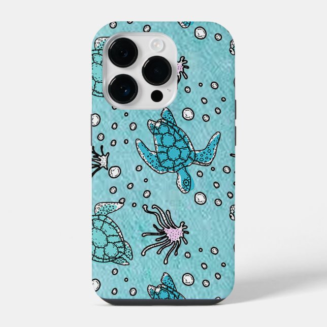 Coque Pour iPhone 14 Plus Coque iphone de la tortue de mer (Verso)