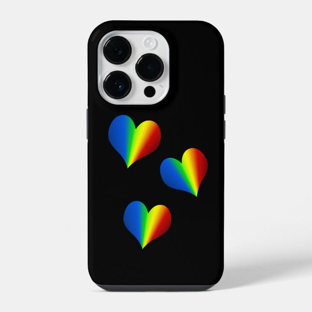 Coque Pour iPhone 14 Plus Rainbow Love - iPhone / coque ipad (Verso)