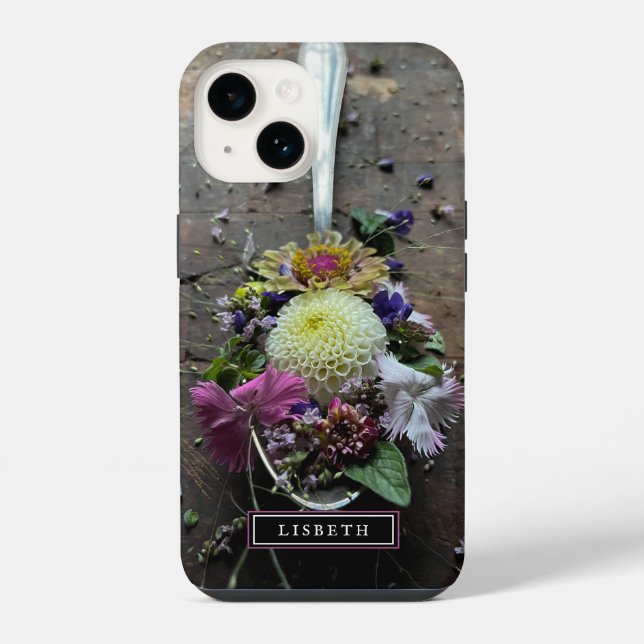 Coque Pour iPhone 14 Portée de Fleurs coque iphone (Verso)