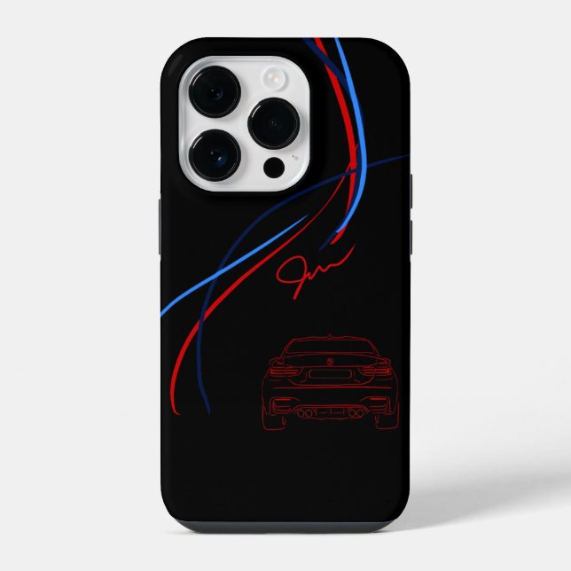 Coque Pour iPhone 14 Pro BMW M3/M4 Coque arrière iPhone 14 (Verso)