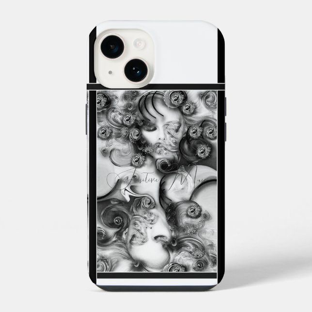 Coque Pour iPhone 14 "Sensitive Muse", Coque Apple iPhone 14 (Verso)