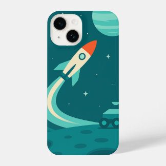 Coque Pour iPhone 14 Space Adventure – Coque iPhone Fusée, Planète