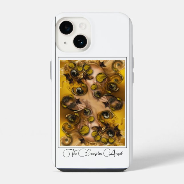 Coque Pour iPhone 14 "The Complex Angel", Coque Apple iPhone 14 (Verso)