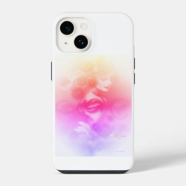 Coque Pour iPhone 14 "Vénus avec création", Apple iPhone 14 Coque (Verso)