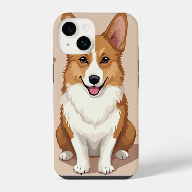 Coque Pour iPhone 14 Welsh Corgi coque iphone (Verso)