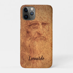 Coque iPhone 11 Pro Autoportrait de Léonard de Vinci, Art Renaissance