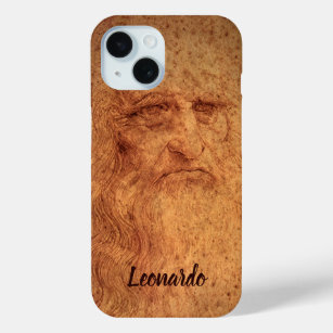 Coque Pour iPhone 15 Autoportrait de Léonard de Vinci, Art Renaissance