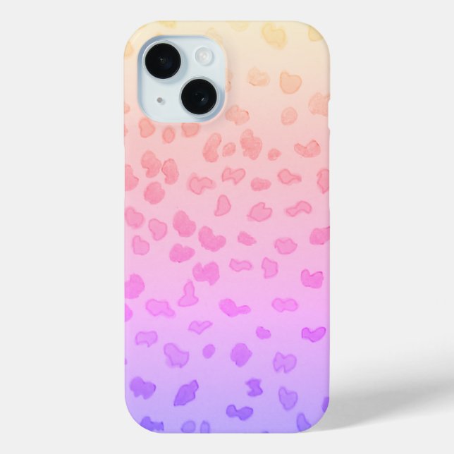 Coque Pour iPhone 15 Coque iphone Gold Cheetah (Verso)