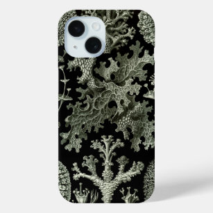 Coque Pour iPhone 15 Lichen par Ernst Haeckel, Plantes Vintages de la n