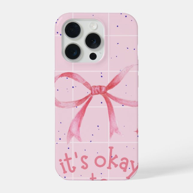Coque pour Iphone 15 Pro avec un motif de ruban (Verso)