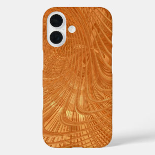 Coque Pour iPhone 16 Abstrait Golden Wavy Art coque iphone