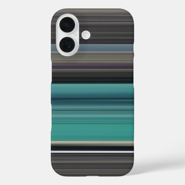 Coque Pour iPhone 16 Abstrait n° 1 : coque iphone Coque-mat Turquoise e (Verso)