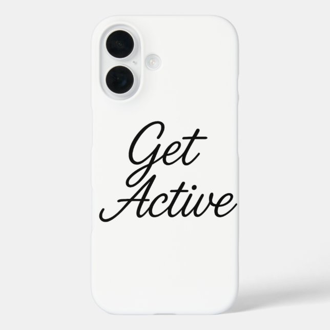 Coque Pour iPhone 16 Actif - Motivational iPhone 16 Coque (Verso)