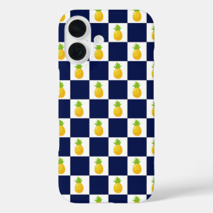 Coque Pour iPhone 16 Ananas À damiers iPhone 16 coque