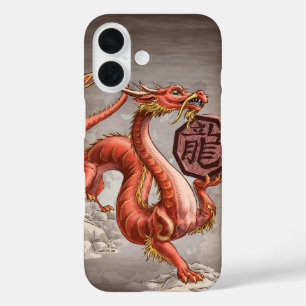 Coque Pour iPhone 16 Année du Dragon chinois Zodiac coque iphone d'art