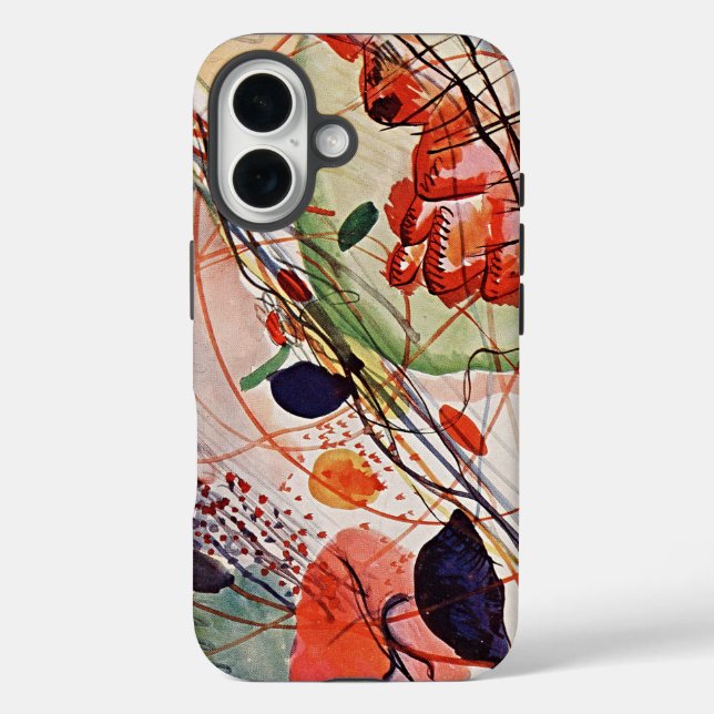 Coque Pour iPhone 16 Aquarell Symphony : coque iphone d'art Abstrait (Verso)