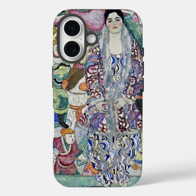 Coque Pour iPhone 16 Art Nouveau Elégance : Klimt coque iphone (Verso)