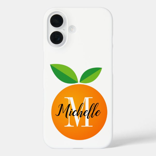 Coque pour iPhone 16 avec monogramme personnalisé  (Verso)