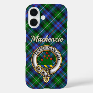 Coque Pour iPhone 16 Badge de clan Mackenzie & iPhone Tartan / coque ip