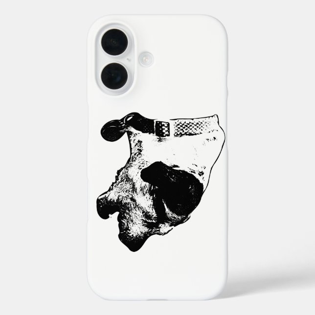 Coque Pour iPhone 16 Barre Terrier Mix coque iphone Art (Verso)