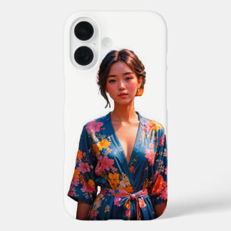 Coque Pour iPhone 16 Blossom Beauté Kimono iPhone 16 Coque