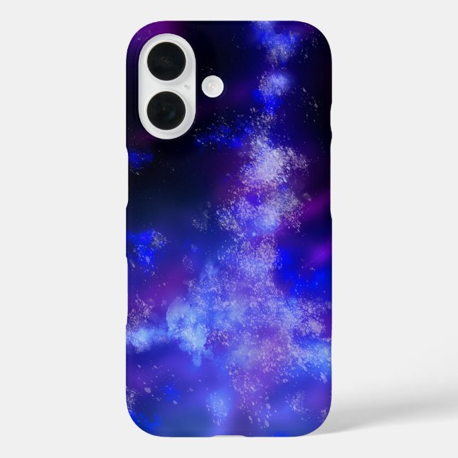 Coque Pour iPhone 16 Blue Night Sky iPhone 16 Coque (Verso)