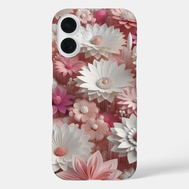 Coque Pour iPhone 16 Bohemian Flower Art iPhone / coque ipad (Verso)