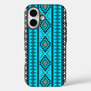 Coque Pour iPhone 16 Boho Turquoise coque iphone