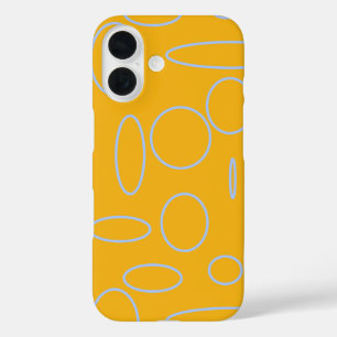 Coque Pour iPhone 16 Boucles sur Orange Geometry iPhone / coque ipad