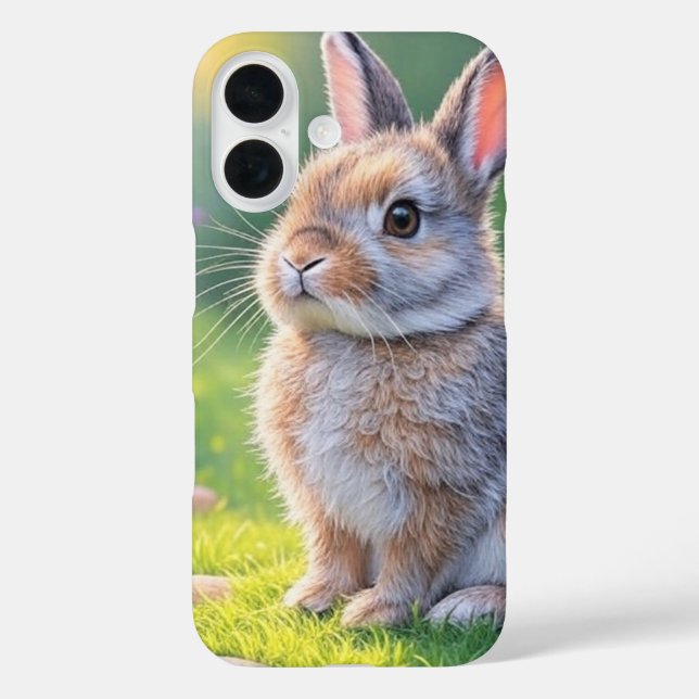 Coque Pour iPhone 16 Bunny Rabbit iPhone 16 coque (Verso)