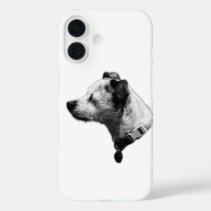 Coque Pour iPhone 16 Calme Gaze Terrier Mix coque iphone