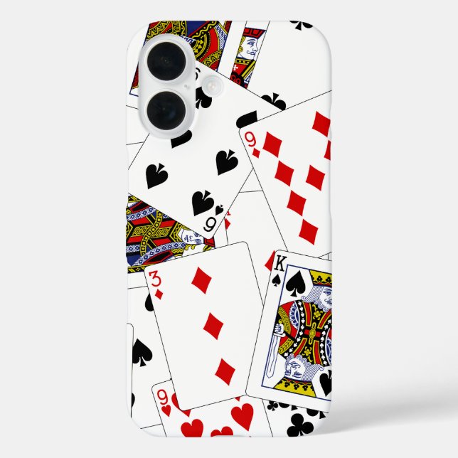 Coque Pour iPhone 16 Cartes de poker iPhone 16 Coque (Verso)