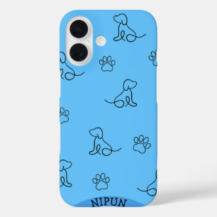 Coque Pour iPhone 16 Chien et Paw iPhone / coque ipad