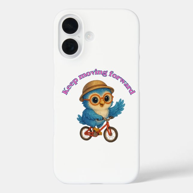 Coque Pour iPhone 16 Continuez à avancer - Motivational iPhone 16 Coque (Verso)
