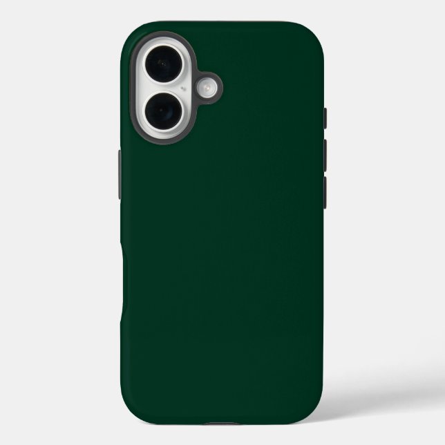 Coque Pour iPhone 16 Coque Dark Green Tough iPhone 16 (Verso)