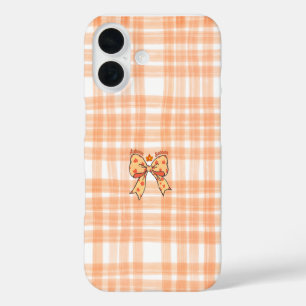 Coque Pour iPhone 16 Coque iPhone 16 Arc Automnal Esthétique Orange Con