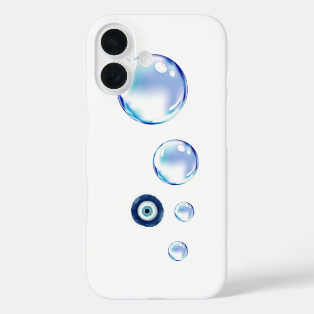 Coque Pour iPhone 16 Coque iPhone 16 design bulle mignonne  (Verso)