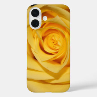 Coque Pour iPhone 16 Coque iPhone à pétale de rose jaune